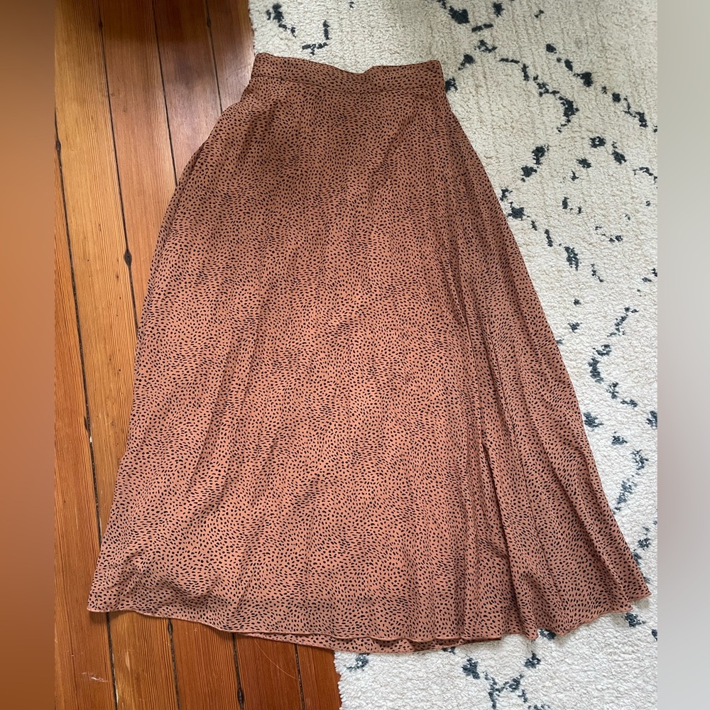 Long Pleated Skirt